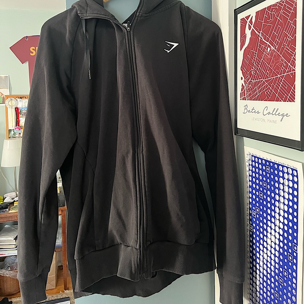 Gymshark Black Zip Up Hoodie